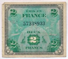 Franciaország / Szövetséges katonai kiadás 1944. 2Fr T:III France / Allied Military Issue 1944. 2 Francs C:F