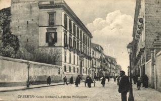 Caserta, Corso Umberto I. Palazzo Provinciale / street view, Provincial Palace (EB)