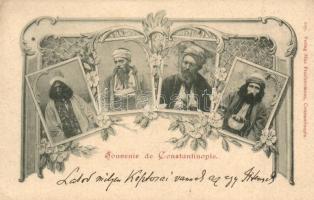 Constantinople, Istanbul; Turkish folklore. Max Fruchtermann 105. floral, Art Nouveau (EK)
