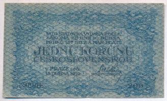 Csehszlovákia 1919. 1K T:III 
Czechoslovakia 1919. 1 Koruna C:F 
Krause 6.a