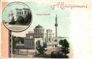 Constantinople, Istanbul; Palais de Yildiz, Kiosk, Mosquée Hamidié / Yildiz Palace, Hamidiye Mosque. Max Fruchtermann 206. Art Nouveau (EK)
