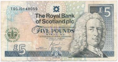 Skócia 2002. 5Ł T:III  Scotland 2002. 5 Pound C:F