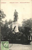 Budapest XIV. Városliget, George Washington szobor, TCV card