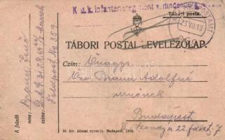 10 db első világháborús osztrák-magyar tábori postai levelezőlap / 10 WWI Austro-Hungarian military ...