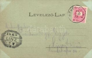 1898 Békéscsaba, tér, este. Lepage L. kiadása