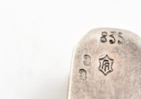 Ezüst(Ag) nyakkendőcsipesz, jelzett, h: 4,5 cm, nettó: 6,7 g