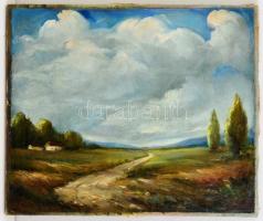 Wittich Eperjesi Zoltán (1928-?): Felhős nyári nap. Olaj, vászon, 37×45 cm