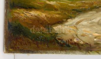 Wittich Eperjesi Zoltán (1928-?): Felhős nyári nap. Olaj, vászon, 37×45 cm