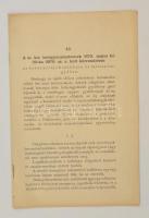 1870 A m. kir. belügyminiszternek ... körrendelete az ásványolajok szállítása és tartása tárgyában 12p.