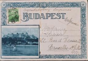 Budapest, leporellolap 9 lappal / leporellocard with 9 pages