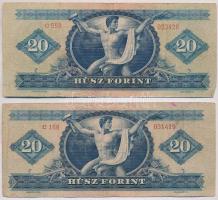 1949. 20Ft (2x) T:III,III-
Adamo F10