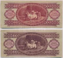 1949. 100Ft (2x) T:III 
Adamo F28