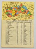 1942 Radnai-havasok, 1:200000, M. Kir. Honvéd Térképészeti Intézet, 75×98 cm + kisméretű térképes la...