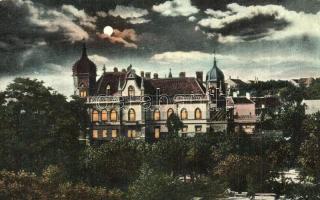 Veszprém, Püspöki kormányzói palota, este