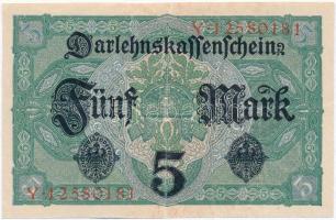 Német Birodalom 1917. 5M T:II
German Empire 1917. 5 Mark C:XF 
Krause 56