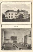 Kőszeg, Ferenc József katolikus főgimnázium, I. osztály terme, belső. Art Nouveau (EK)