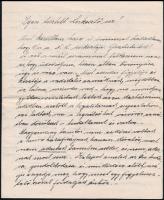 1918 Kisvárda, Weisz Jakab tanító által saját kézzel írt levél