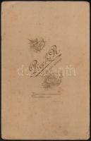 cca 1880 Nagyváradi portrék, 5 db keményhátú fotó nagyváradi műtermekből (Lojanek János, Fekete Sánd...