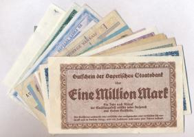 17db-os vegyes bankjegy tétel, közte Magyarország, Brunei, Törökország, Macedónia, Bhután és Szovjet...