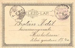 1898 Szolnok, Főgimnázium, Tisza-vidéki Hitelintézet, Megyeháza, Városháza, Sebők Nándor üzlete. Art...