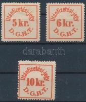 17 db DDSG csomagellenőrzési bélyeg