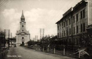 1931 Szolnok, Vártemplom római katolikus templom, M. k. Pénzügyőri Laktanya (EK)