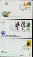 1970-1978 7 diff. FDC-s with stamps with tab 1970-1978 7 db klf tabos FDC