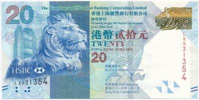 Hongkong 2013. 20$ T:II Hong Kong 2013. 20 Dollars C:XF