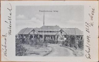 1904 Szolnok, leporelló füzet 8 képpel:  Szapáry utca, Református templom, Evezősök pavilonja, Római...