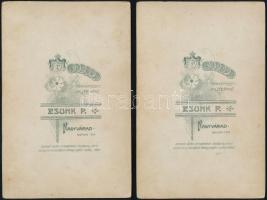 cca 1880 Biharfüred, Jadolina-vízesés, 3 db keményhátú fotó, 16,5×11 cm