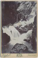 cca 1880 Biharfüred, Jadolina-vízesés, 3 db keményhátú fotó, 16,5×11 cm