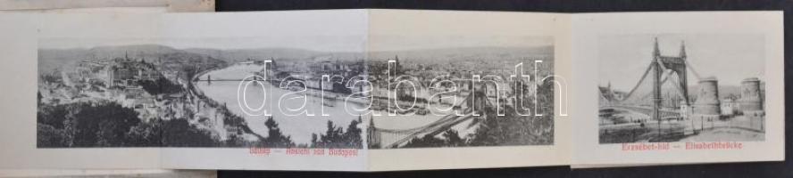 Budapest V. Parlament. leporellolap / leporellocard (kissé ázott / slightly wet damage)