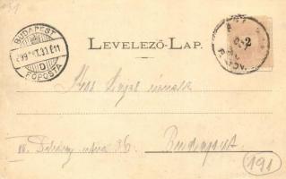 1899 Szolnok, Római katolikus templom, Vártemplom. Kiadja Szigeti H. fényképész (apró szakadás / tin...