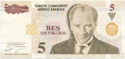 Törökország 2005. 5L T:II,II- Turkey 2005. 5 Lira C:XF,VF Krause 217