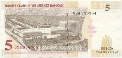 Törökország 2005. 5L T:II,II-
Turkey 2005. 5 Lira C:XF,VF
Krause 217