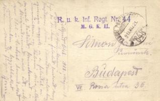 1918 Osztrák-magyar katonák tábori mise közben / WWI K.u.k. military, soldiers at a field mass. phot...