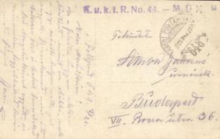 1918 Osztrák-magyar katonák tábori mise közben / WWI K.u.k. military, soldiers at a field mass. phot...