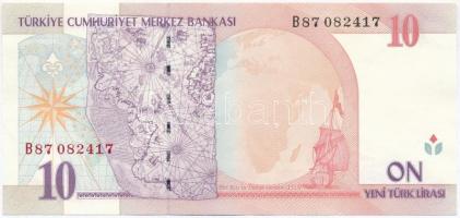 Törökország 2005. 10L T:II
Turkey 2005. 10 Lira C:XF
Krause 218