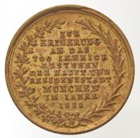 Német Államok / Bajorország 1858. "München / München városának 700. évfordulójára" aranyoz...