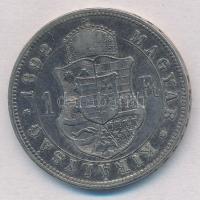 1892KB 1Ft Ag "Ferenc József / Fiume címer" T:2-,3 patina
Adamo M15