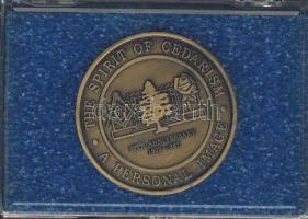 USA 1987. "Lemoine V. Dickinson" szabadkőműves Br emlékérem T:1 Eredeti plasztiktokban!