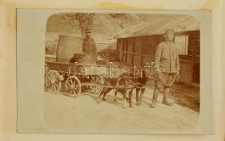 cca 1917-1918 Első világháborús fotóalbum: életképek, harctéri jelenetek, nagyrészt feltehetőleg az ...