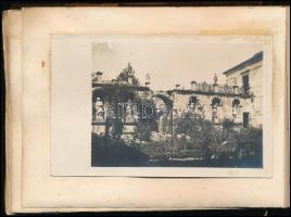 cca 1917-1918 Első világháborús fotóalbum: életképek, harctéri jelenetek, nagyrészt feltehetőleg az ...