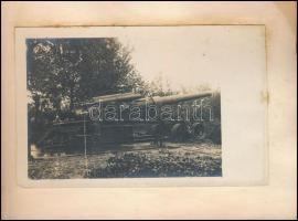cca 1917-1918 Első világháborús fotóalbum: életképek, harctéri jelenetek, nagyrészt feltehetőleg az ...