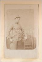 cca 1917-1918 Első világháborús fotóalbum: életképek, harctéri jelenetek, nagyrészt feltehetőleg az ...