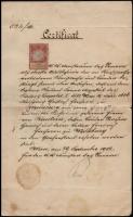 1902 Okmány az osztrák belügyminiszter saját kezű aláírásával / Autograph signature of the Austrian Minister of Internal Affairs