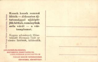 Szolnok, Római katolikus templom, Vártemplom. Faragó Sándor kiadása. Hátoldalon gyűjtés a vártemplom...