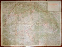 cca 1940 Csonka Magyarország áttekintő térképe, 1:75000, Magyar Királyi Honvéd Térképészeti Intézet, szakadt, 86x116 cm.
