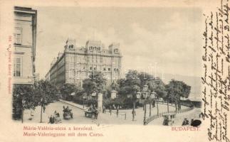 1899 Budapest V. Mária Valéria utca, korzó. Divald Károly 243. (lyuk / pinhole)