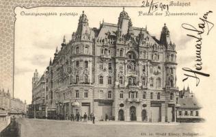 Budapest V. Osztálysorsjáték palotája, Richter Károly üzlete. Divald Károly 44.